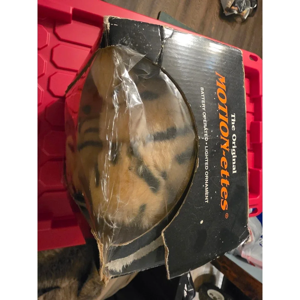 Vintage‎ Motion-ettes Halloween Animated Kid Tiger Costume Illuminated Telco Box